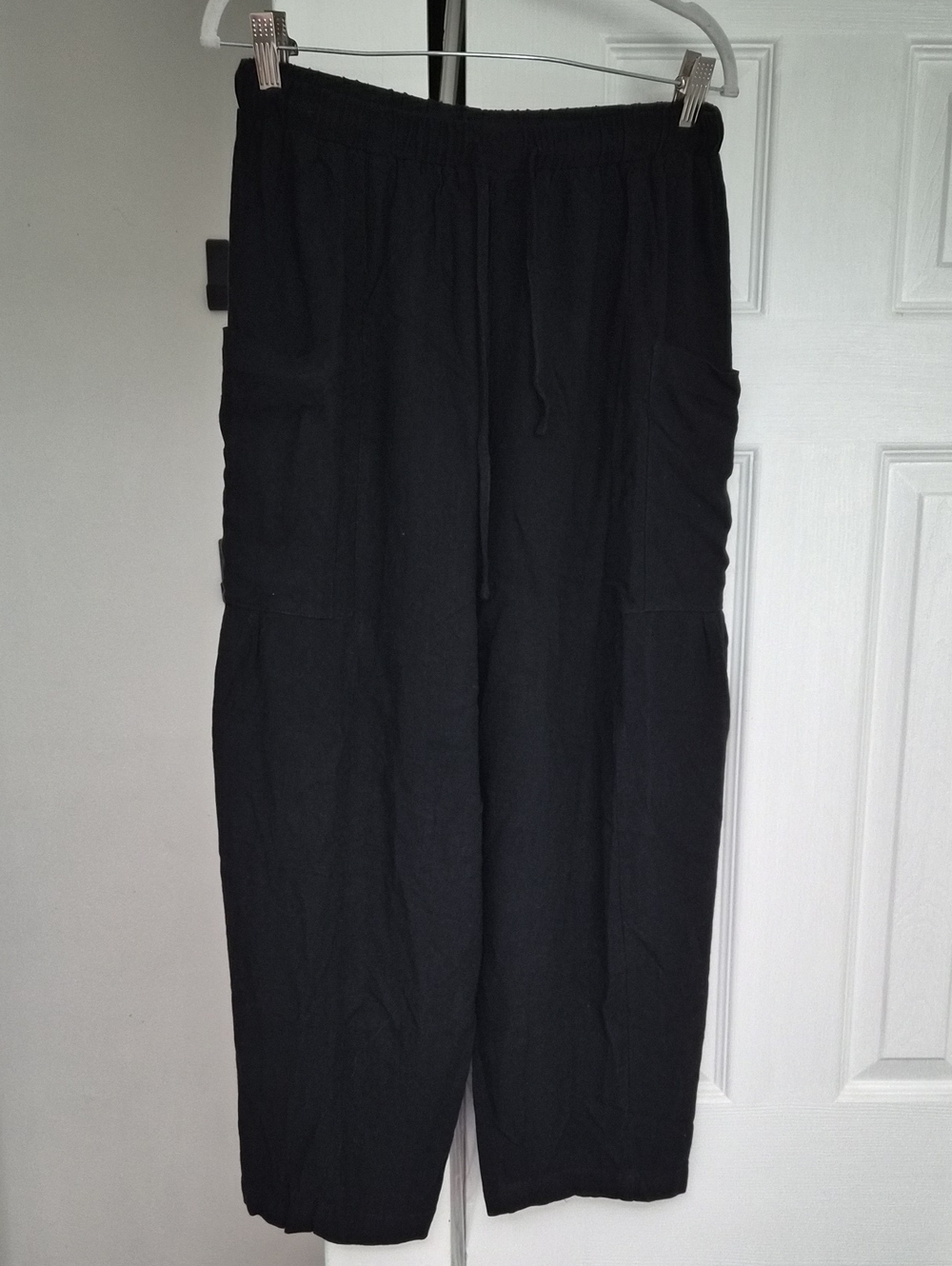 Women's Black Relaxed Drawstring Pants
